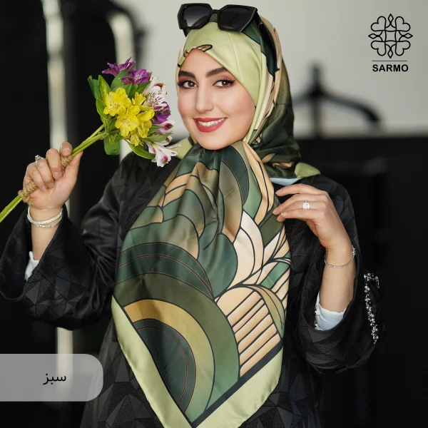 روسری ابریشم توییل نوبهار - تصویر 2