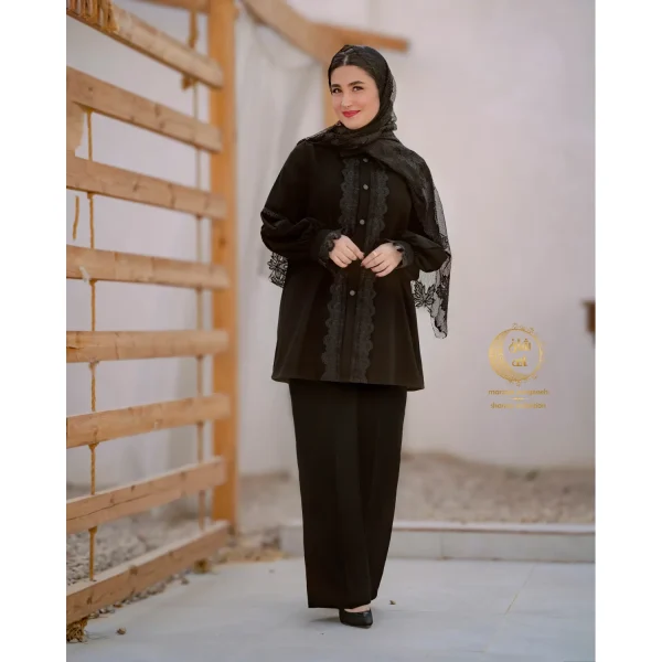 شومیز شانتون صبرا مشکی - تصویر 5