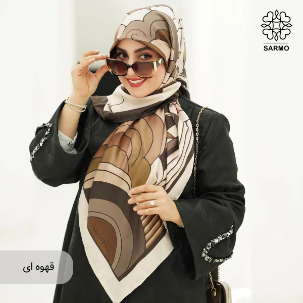 روسری ابریشم توییل نوبهار - تصویر 7