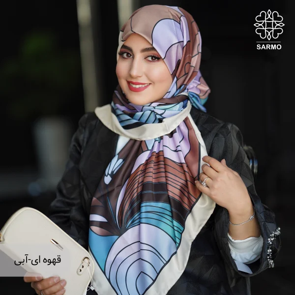روسری ابریشم توییل نوبهار - تصویر 8