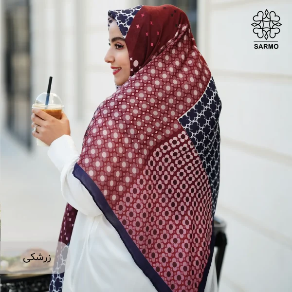 روسری نخ پنبه کادریا - Image 12