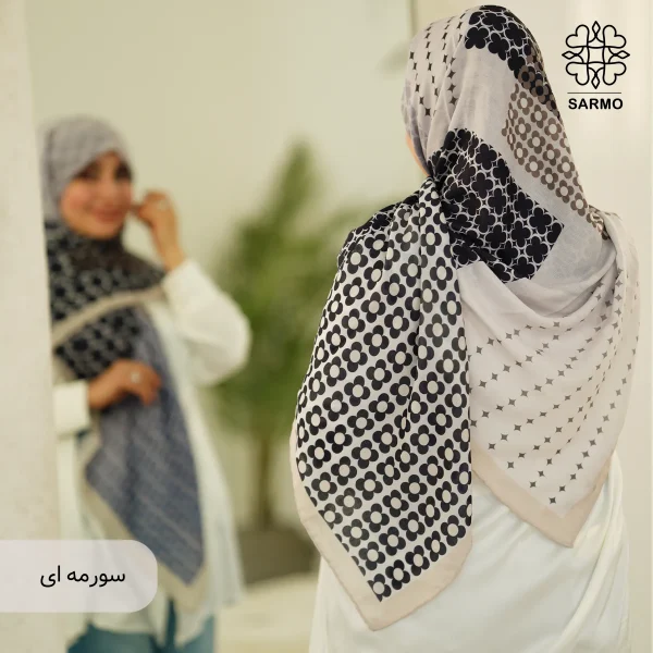 روسری نخ پنبه کادریا - Image 3