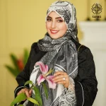 روسری ابریشم توییل شقایق