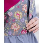 ست عبا و جلیقه دلبر طوسی - Image 2
