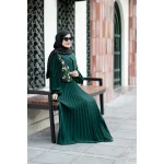 ست پیراهن و جلیقه گلبرگ سبز - Image 5
