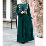 ست پیراهن و جلیقه گلبرگ سبز - Image 2