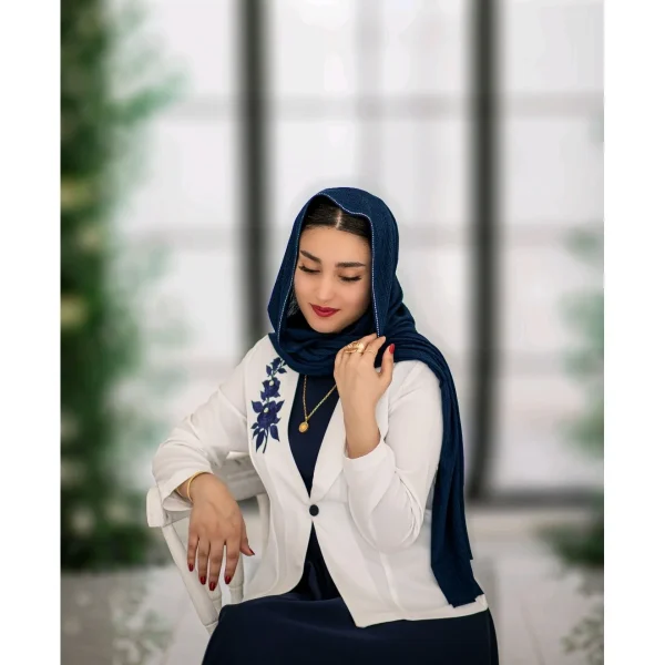 کت و سارافون کرپ باربی پریا گلدوزی - تصویر 5