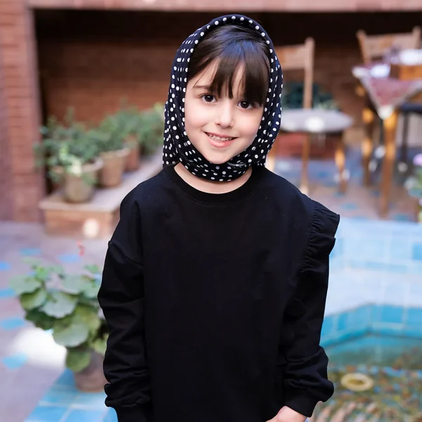 بلوز مشکی طرح چین پری کد 1180 - Image 3