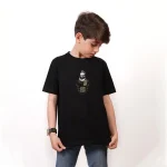 تیشرت مشکی باکسی طرح ابرمرد کد 121118 کد121117