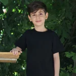 تیشرت مشکی ساده کد 1361 1362