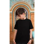 تیشرت مشکی ساده کد 1361 1362 - Image 3