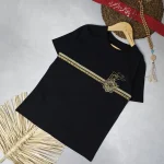 تیشرت مشکی طرح علمدار خطی 1238  1239 - Image 2