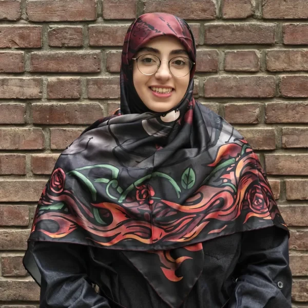 روسری ابریشم توییل سوگ خاموش ( کالکشن قصه های فراموش شده) - Image 2