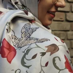 روسری ابریشم توییل مرغ بهشتی - Image 19