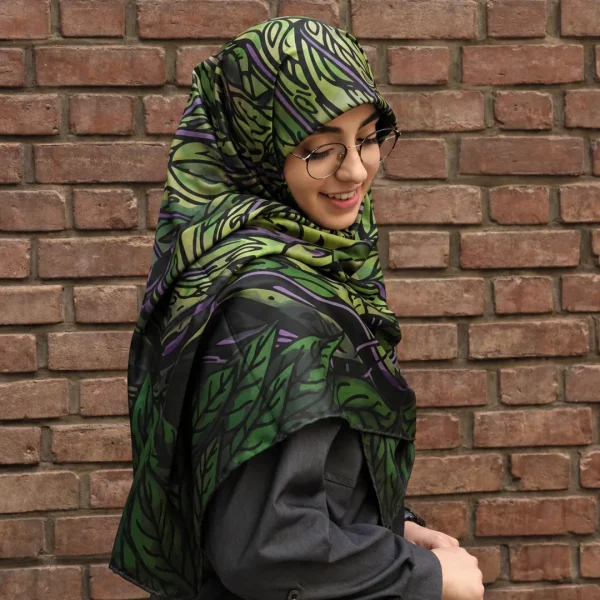 روسری ابریشم توییل پنهان کاری مقدس( کالکشن قصه های فراموش شده) - Image 2