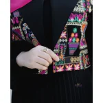ست پیراهن و جلیقه گلبرگ مشکی - Image 5
