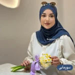 شال کشی کریشه طیف آبی - Image 3