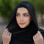 شال کلاهدار جواهردوزی - Image 3