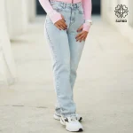 شلوار جین زنانه راسته آبی A2