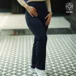 شلوار زنانه سرمه ای مدل راسته - Image 2