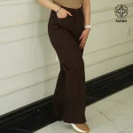 شلوار جین زنانه بگ قهوه ای G2