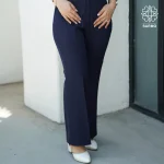 شلوار زنانه سرمه ای مدل دمپاگشاد