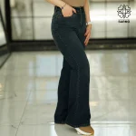 شلوار جین زنانه بوت کات سرمه ای S1