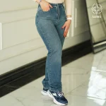 شلوار جین زنانه راسته آبی A1