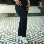 شلوار زنانه سرمه ای مدل راسته