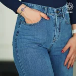 شلوار جین زنانه بگ بوت کات آبی A3 - Image 2