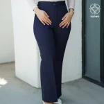 شلوار زنانه سرمه ای مدل دمپاگشاد - Image 2