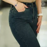 شلوار جین زنانه بوت کات سرمه ای S1 - Image 4