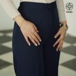 شلوار زنانه سرمه ای مدل فول بگ - Image 4
