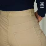 شلوار جین زنانه بگ بوت کات کرم K1 - Image 5