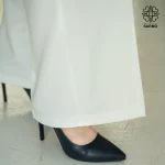شلوار زنانه سفید مدل فول بگ - Image 6