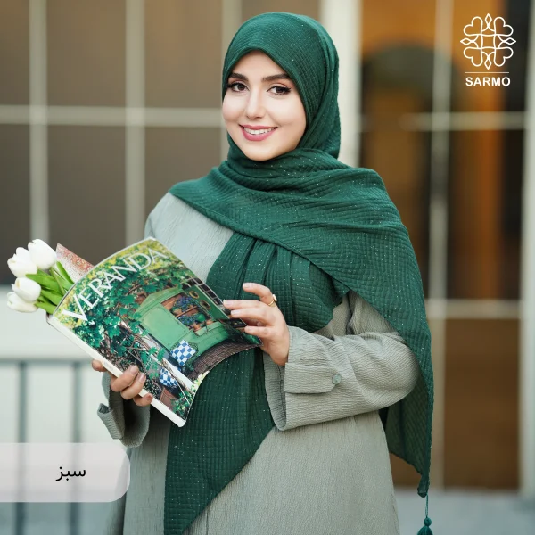 روسری نخ پلیسه شاین - تصویر 7