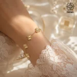 دستبند استیل ونکلیف طلایی کد 509428005 - Image 4