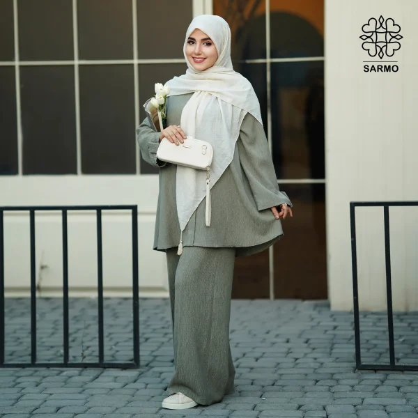 تونیک و شلوار ونوس سبز - تصویر 6
