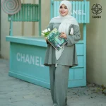 تونیک و شلوار ونوس سبز - Image 2