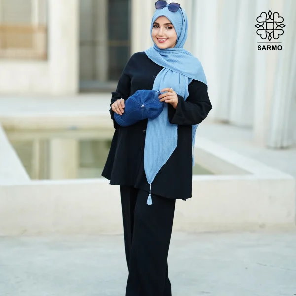 تونیک و شلوار ونوس مشکی - تصویر 3