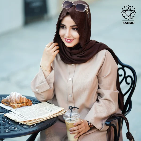 تونیک و شلوار ونوس کرم - تصویر 7