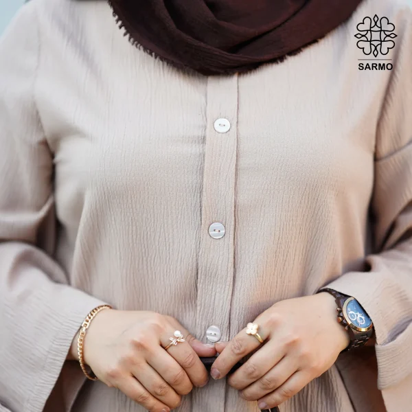 تونیک و شلوار ونوس کرم - تصویر 11