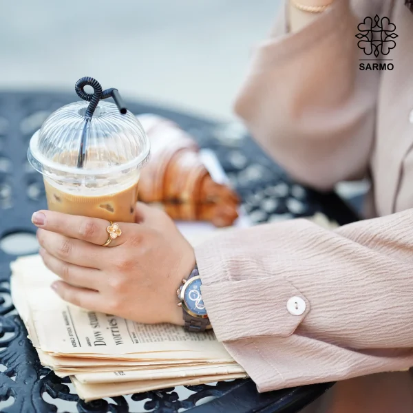 تونیک و شلوار ونوس کرم - تصویر 12