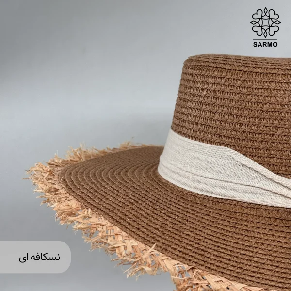 کلاه زنانه ساحلی طرح حصیری - Image 8