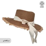 کلاه زنانه ساحلی طرح حصیری - Image 5