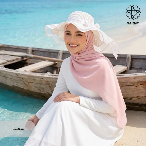 کلاه زنانه ساحلی چین دار - Image 14