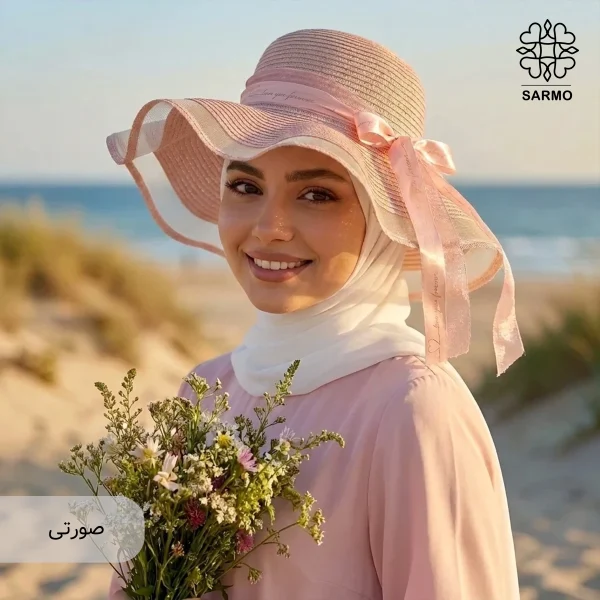 کلاه زنانه ساحلی چین دار - Image 9