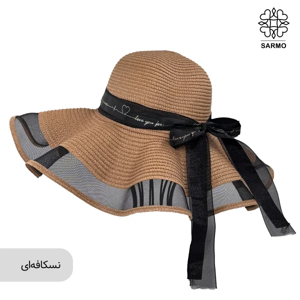 کلاه زنانه ساحلی چین دار - Image 2