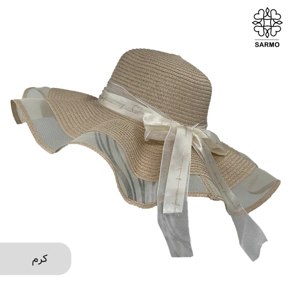 کلاه زنانه ساحلی چین دار - Image 15