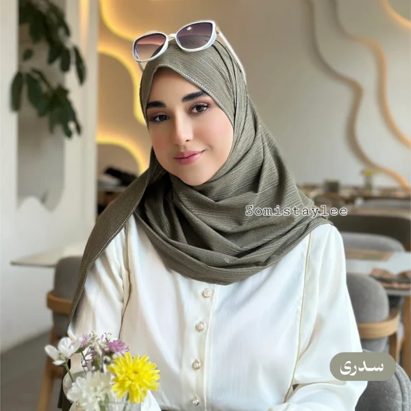 شال کشی کریشه طیف سبز - تصویر 9
